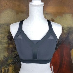 NWT fabletics black sport bra size s